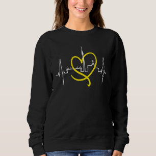 Camiseta Dortmund Skyline Heartbeat Ruhrpott Alemanha I Lov