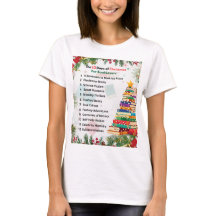 Camiseta dos 12 Dias de Natal | Presente Literário