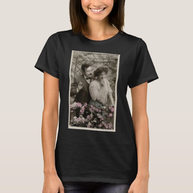 Camiseta dos amantes franceses (Frente)