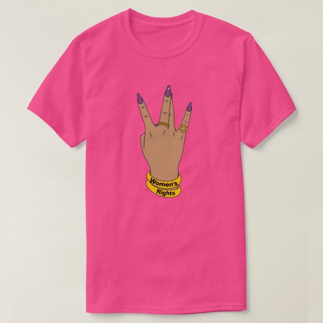 Camiseta dos Direitos das Mulheres (Frente do Design)