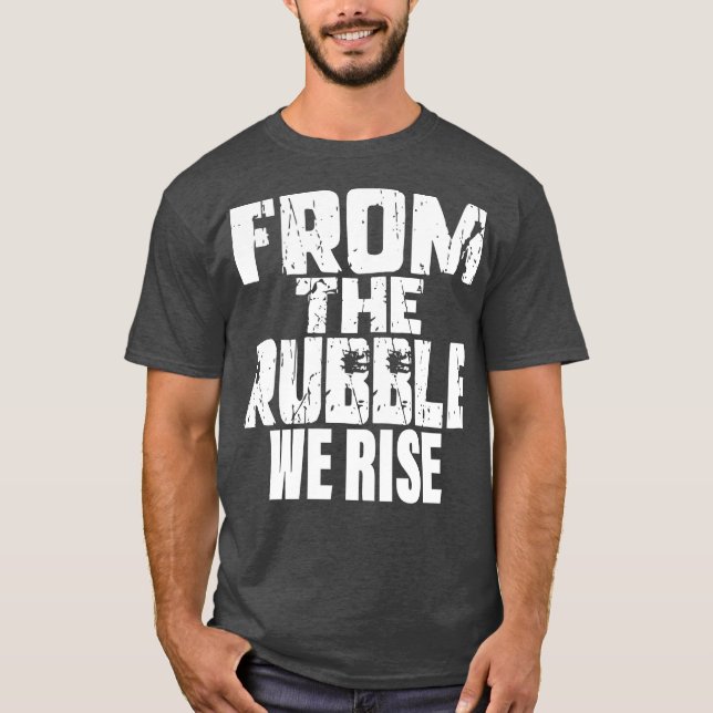 Camiseta dos escombros que erguemos (Frente)
