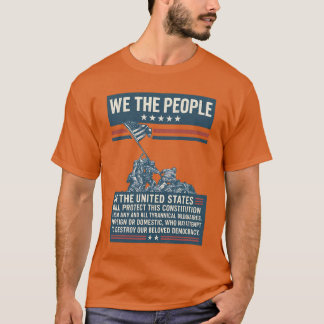 CAMISETA DOS ESTADOS UNIDOS PROTEGERÃO ESTA CONSTITUIÇ