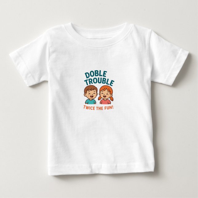 Camiseta dos Gêmeos Dupla Confusão – Presente Dive (Frente)