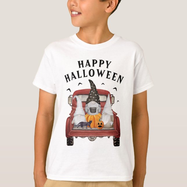 Camiseta dos Gnomos do Caminhão Halloween (Frente)