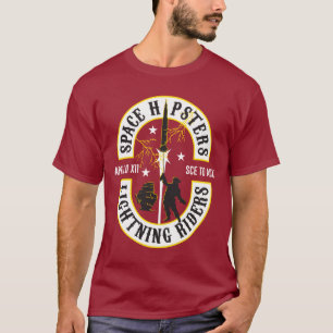 Camiseta dos Hipsteres espaciais® Relâmpagos