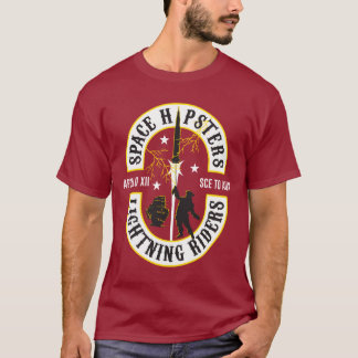 Camiseta dos Hipsteres espaciais® Relâmpagos