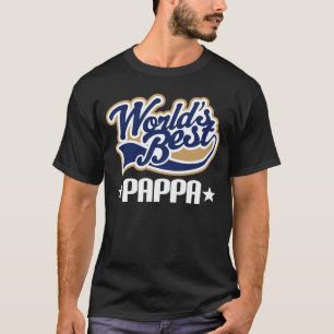Camiseta dos homens do Pappa do mundo a melhor