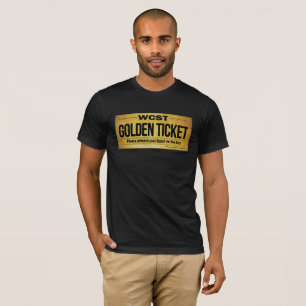 Camiseta Dos homens DOURADOS do BILHETE de WCST o roupa