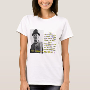 Camiseta Dos homens tropeço ocasionalmente - Churchill