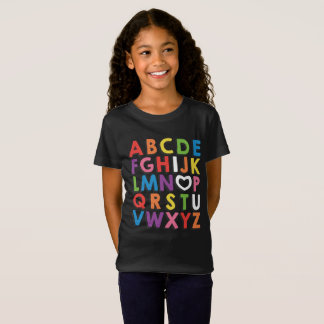 Camiseta dos Kindergarteners de ABC eu te amo