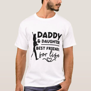 Camiseta dos melhores amigos do pai e filha