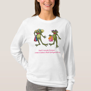Camiseta Dos melhores amigos Tshirt do sapo para sempre BFF