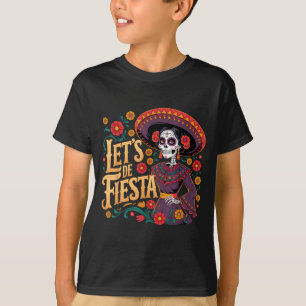 Camiseta Dos mortos a catrina sugar skull cinco de maio
