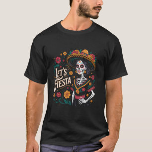 Camiseta Dos Mortos La Catrina Vamos Festa Latina Cinco