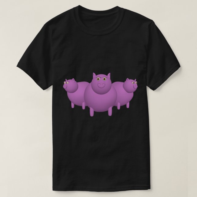 Camiseta dos Porcos (Frente do Design)
