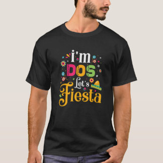 Camiseta Dos T Dos Toddler Birthday Eu sou Dos Lets Fiesta