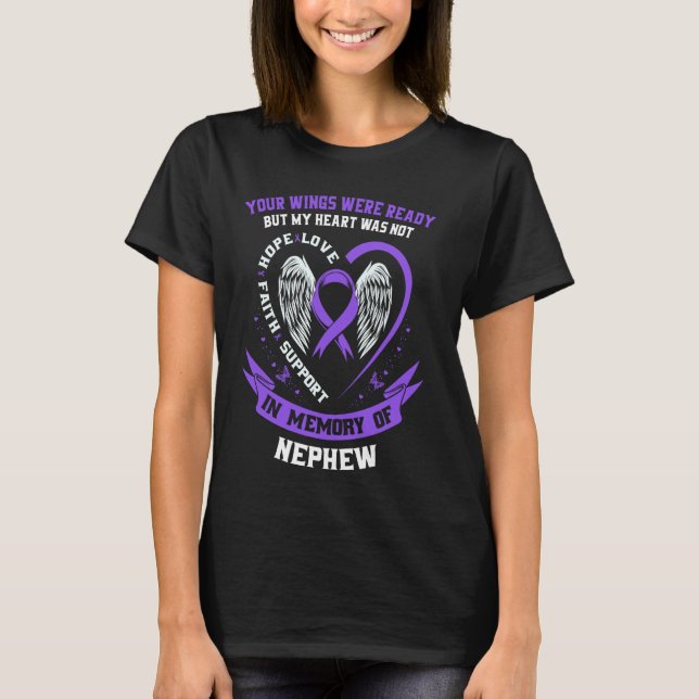 Camiseta Dosagem Roxa: Elementos do Dia de Sensibilização e (Frente)