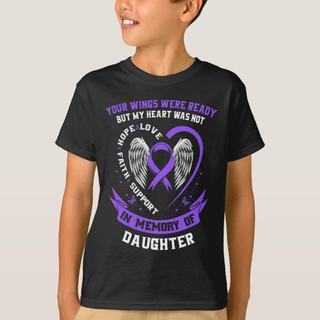 Camiseta Dosagem Roxa No Dia Da Consciência Em Memória D (Frente)