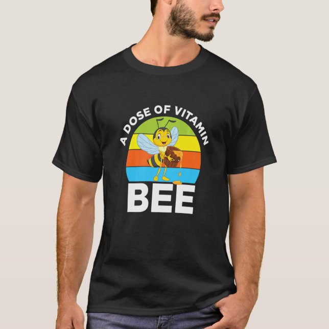 Camiseta Dose Vitamina Abelhas Abelhas Abelhas Abelhas Abel (Frente)
