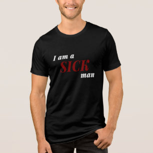 Camiseta Dostoevsky Eu Sou Um Homem Doente Citação Subterrâ