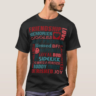 Camiseta Dotação BestieFriendship Collage Melhores Amigos B