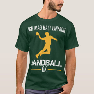 Camiseta Dotação do jogador de handebol desportivo de hande