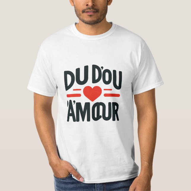 Camiseta Doudou D’Amour - Fofo e Cozy Francês (Frente)