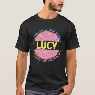Camiseta Doughnut Loose Sua Garganta Lucy Está Aqui