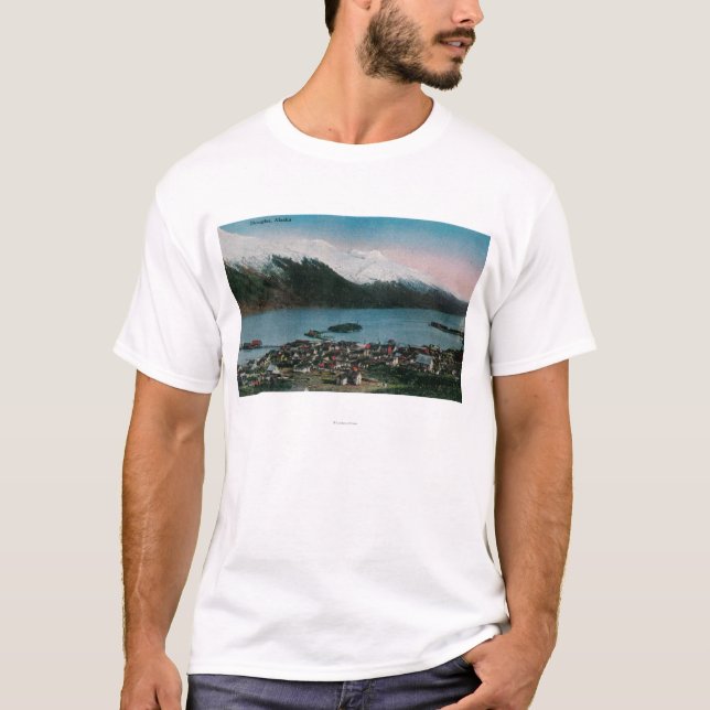 Camiseta Douglas, cidade ViewDouglas de Alaska, AK (Frente)