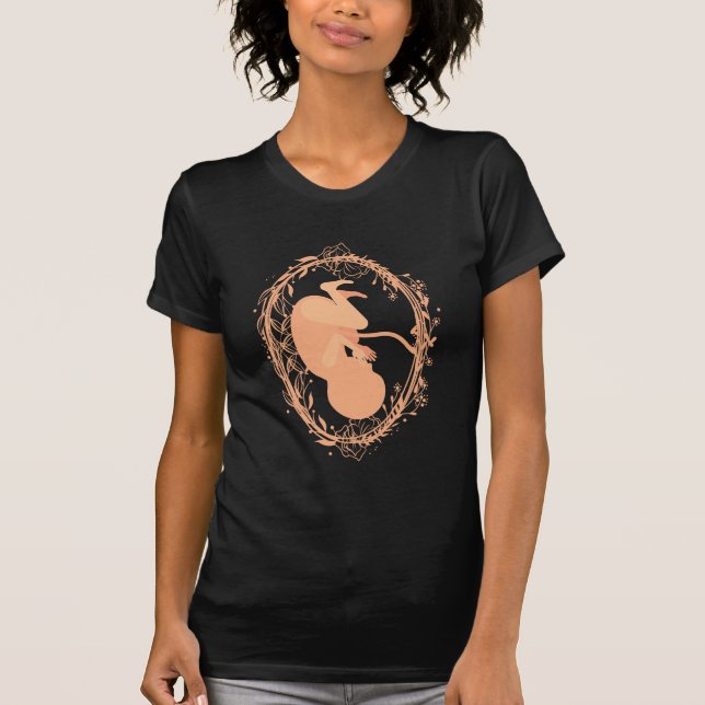 Camiseta Doula Baby Pregnant Floral Doula Parteira Nascimen (Frente)