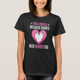 Camiseta Doula de Parto Orgulhosa Trabalhadora de Parto Sof