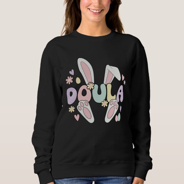 Camiseta Doula Easter Bunny Postpartum Doula Easter Day (Frente)