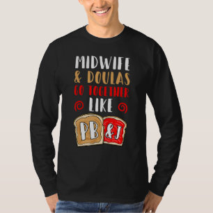 Camiseta Doula Midwest Treinador de Parto Apoio ao Posto de