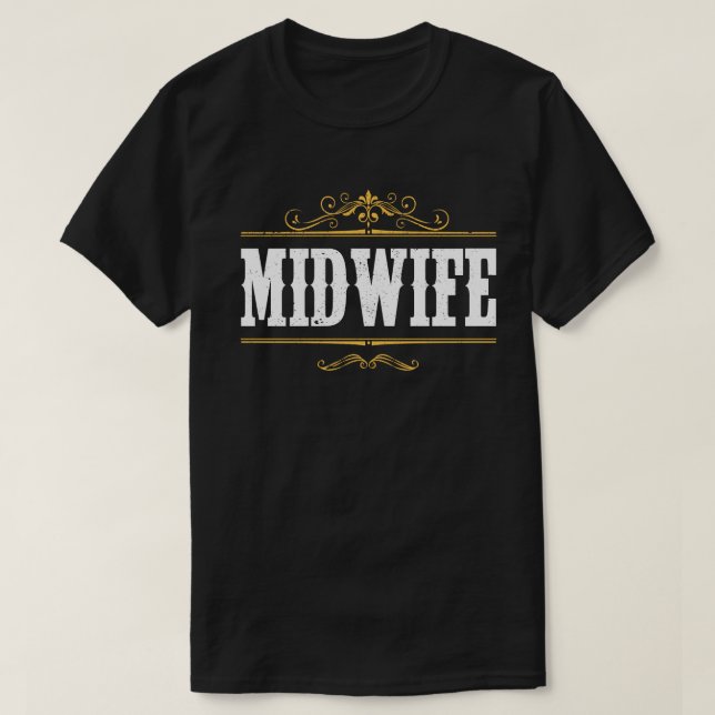 Camiseta Doula Midwifery Birthing Support Parteira (Frente do Design)
