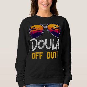 Camiseta Doula Off Duty Summer Vacation Birthday Worker Bab