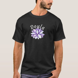 Camiseta Doula Peaceful Lotus Parteira Apoio ao Parto Nasci
