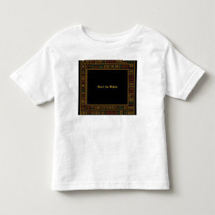 Camiseta Dourada africana Kente Toddler