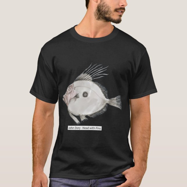 Camiseta Dourada - Cabeça com Barbatanas (Frente)