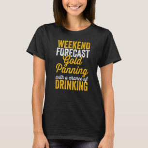 Camiseta Dourada Extração de Mineração, Prospecção Dourada