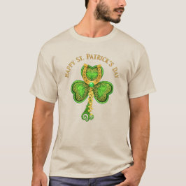 Camiseta Dourada ferradura fecha trilha irlandesa unisex Te