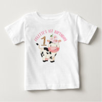 Dourada Glitter Uma Vaca Moos Primeiro Aniversário