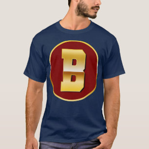 Camiseta Dourada letra B