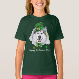 Camiseta Dourada Rua Engraçado Malamute, Dia dos Patrícios