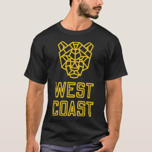 Camiseta Dourada Titerna da Costa Oeste do Cougar Califórni