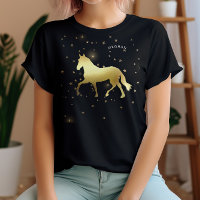 Douradas estrelas equestres Monograma equestre