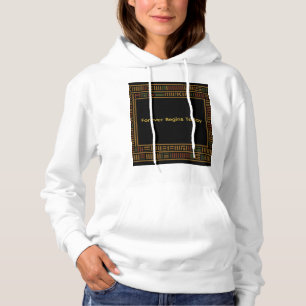 Camiseta Dourado africano Kente Pattern Hoodie