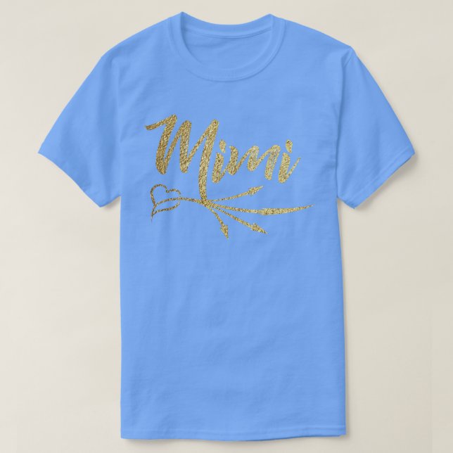 Camiseta Dourado Arrow Heart Mimi (Frente do Design)