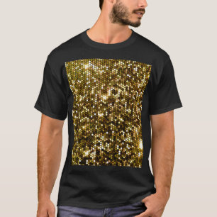Camiseta Dourado brilho: fundo brilhante.