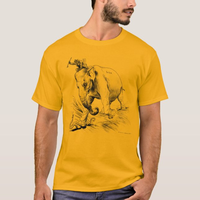 Camiseta Dourado Calvin Coolidge (Frente)