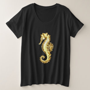 Camiseta Dourado Cavalo de Mar Poligonal